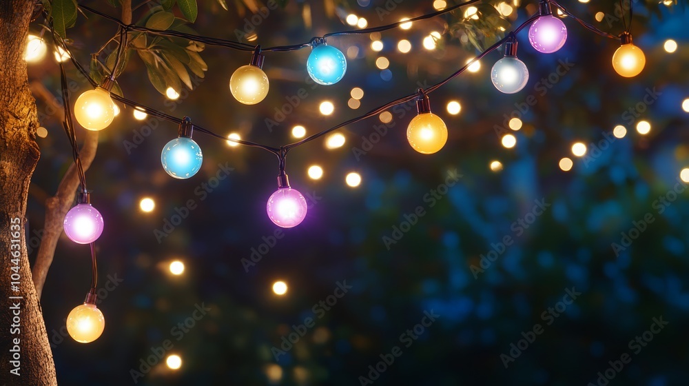 Purple christmas tree with twinkling lights, festive winter decor, elegant holiday celebration Purple christmas tree with twinkling lights, festive winter decor, elegant holiday celebration