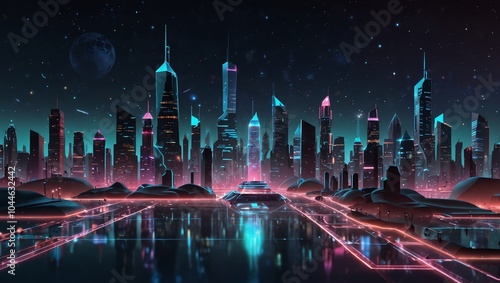 fireworks in the city
