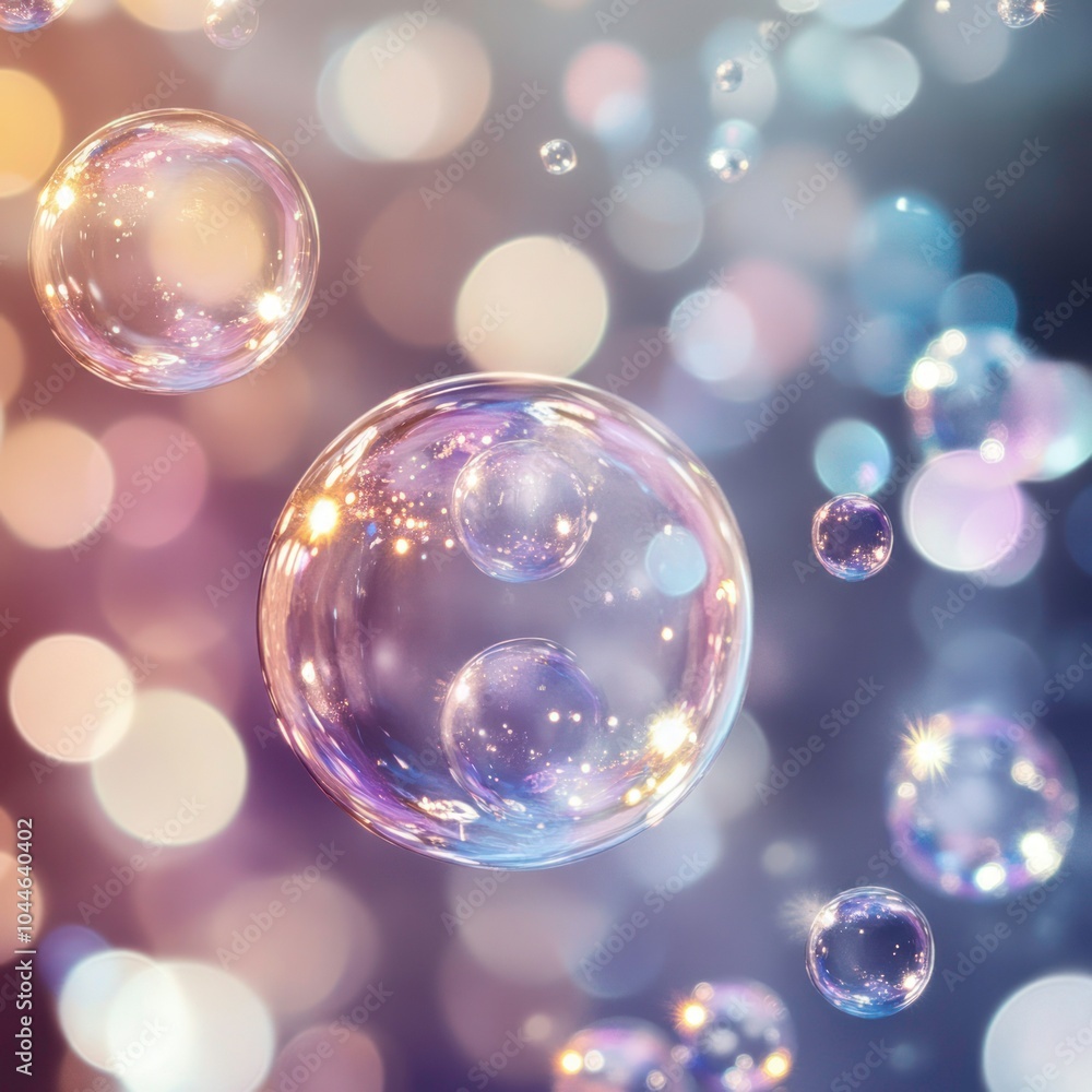 Abstract bubbles background with soft light Abstract bubbles background with soft light