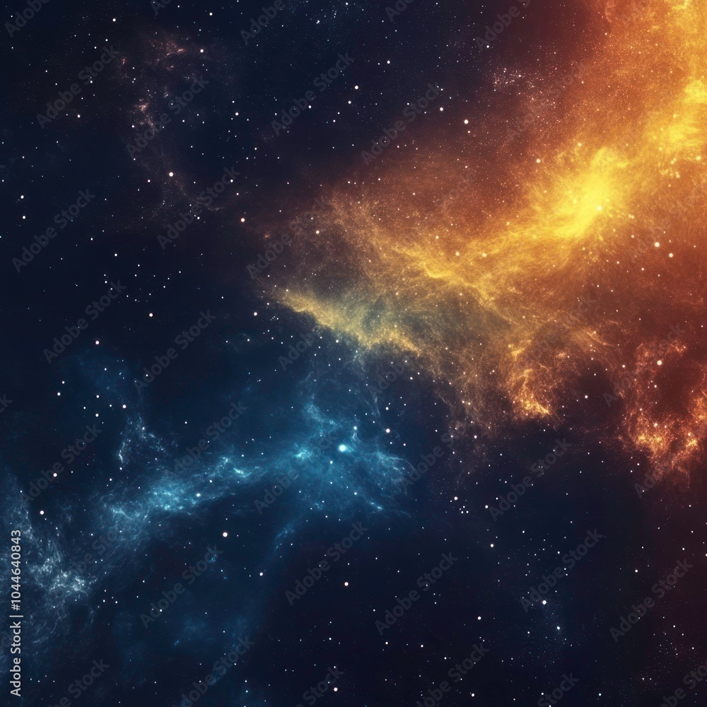 Abstract cosmic background with starry skies