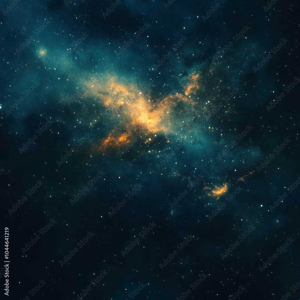 Fototapeta premium Abstract cosmic background with starry skies
