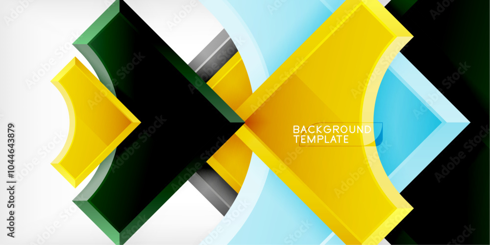 Geometric design abstract background - circles and triangles Geometric design abstract background - circles and triangles