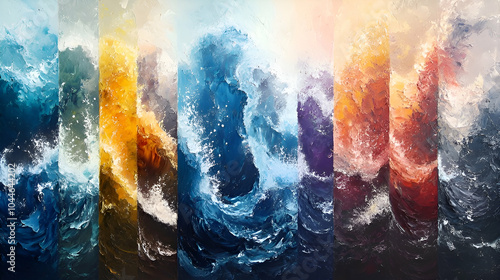 water in all colors 
