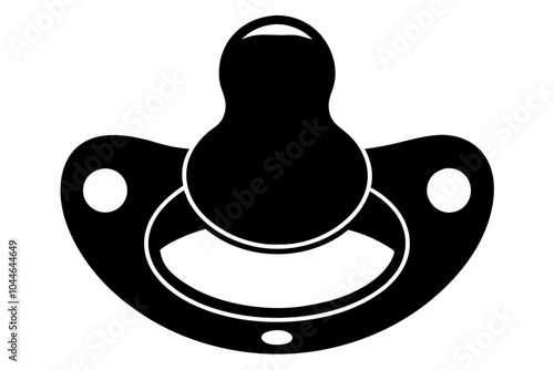 Baby Pacifier silhouette vector,Pacifier vector icon