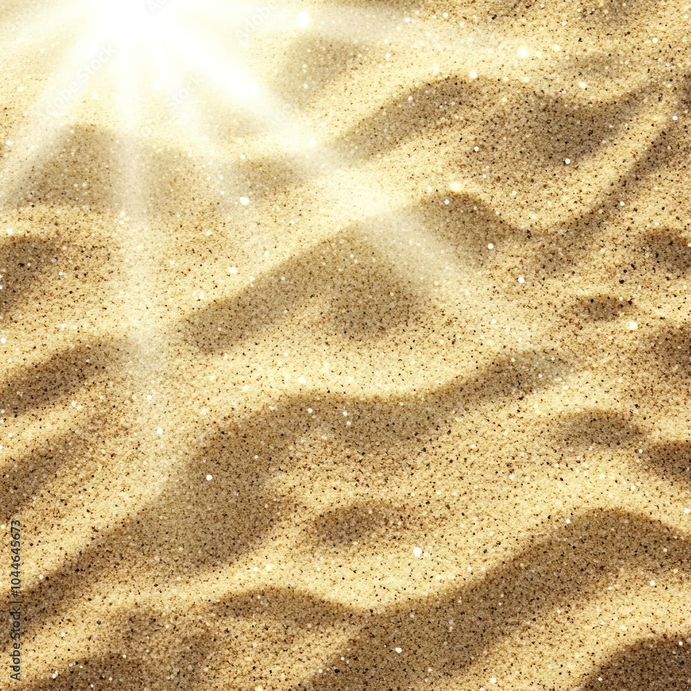 Beach sand texture background with sun glare Beach sand texture background with sun glare