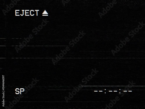 EJECT - VHS Playback Screen Overlay with Timecode 4x3 Size photo