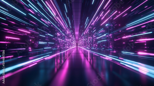 Neon Lights Corridor