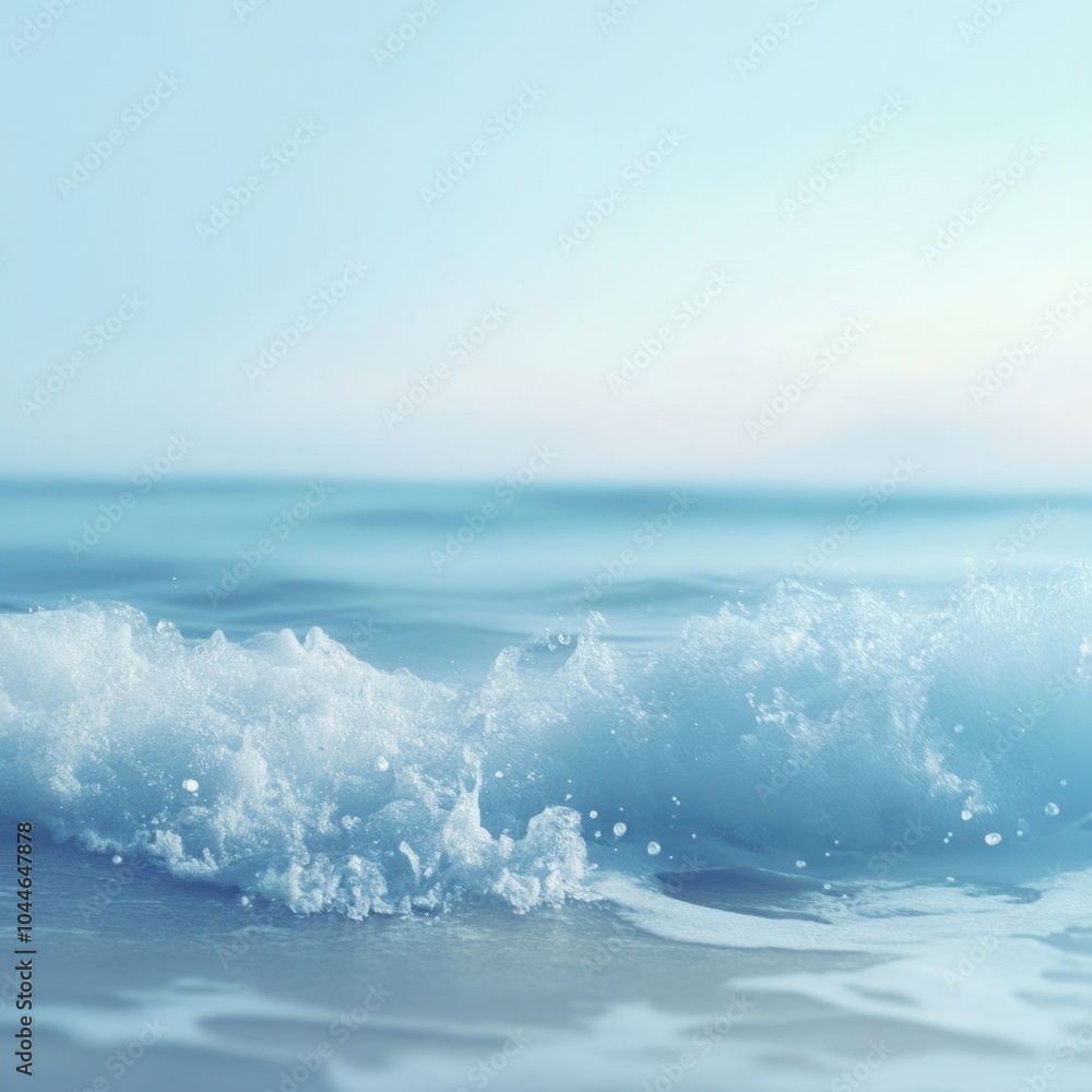 Obraz premium Blurred ocean wave background with soft focus