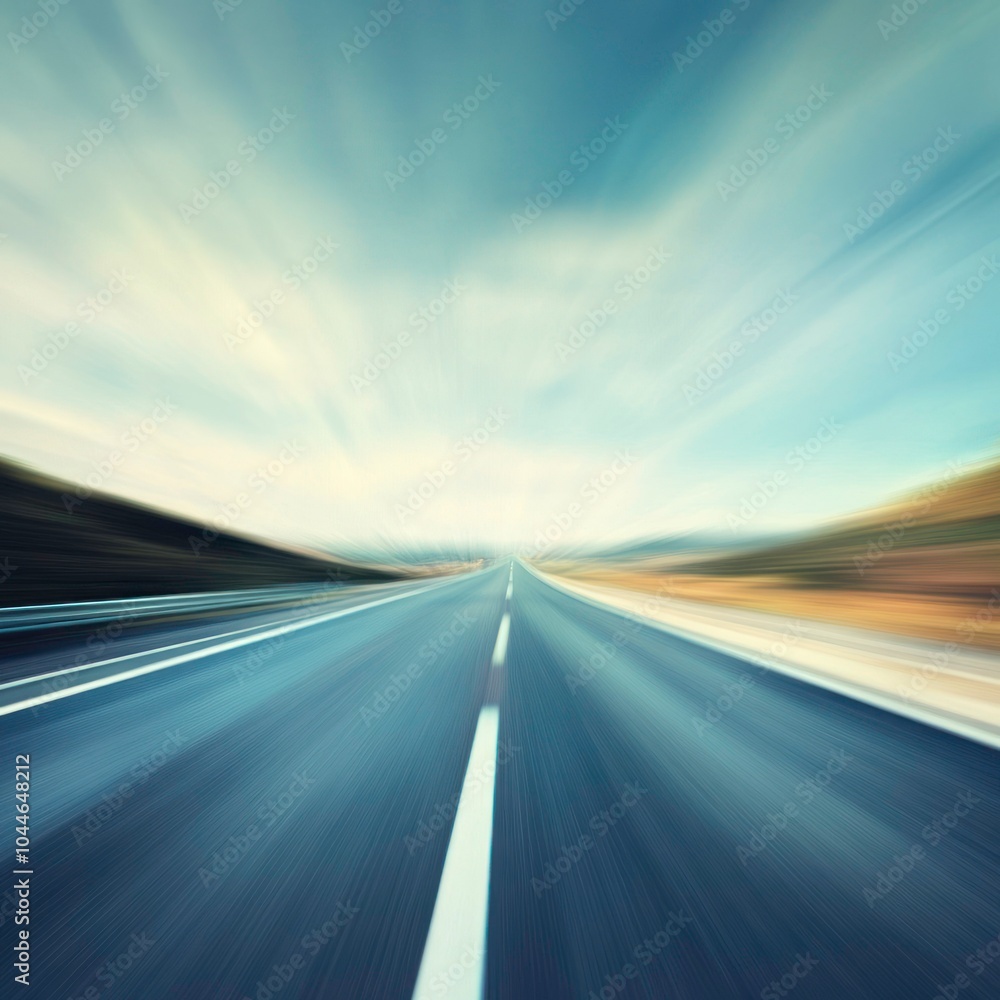 Blurred road background with motion effect Blurred road background with motion effect