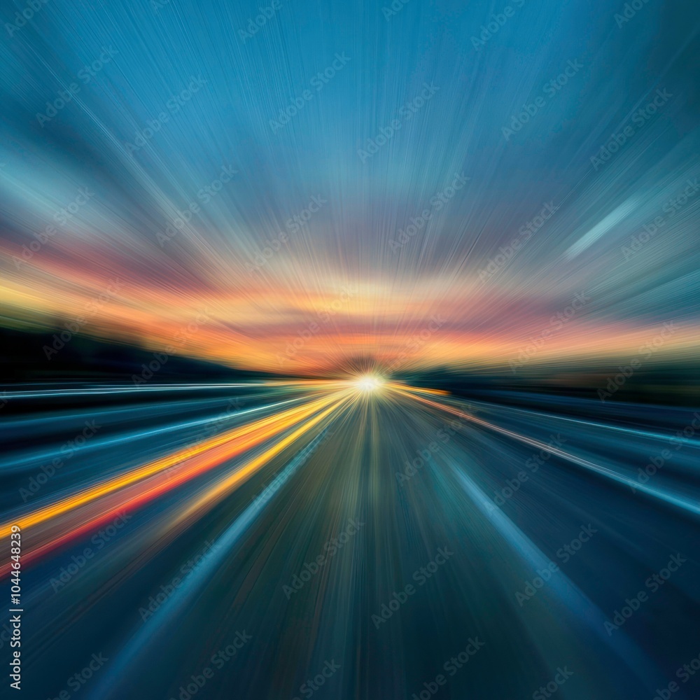 Blurred road background with motion effect Blurred road background with motion effect