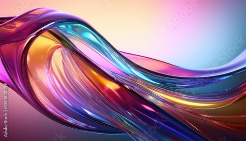  Abstract Swirling glass Wave 