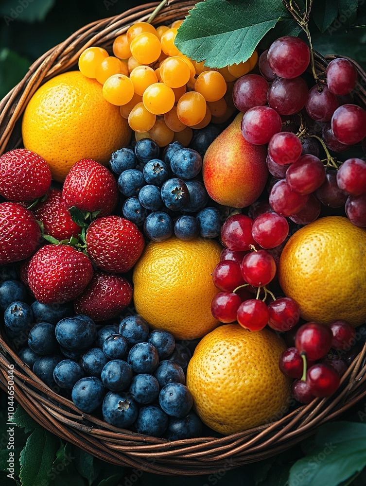 Close-up of Assorted Fruit in a Basket on Thanksgiving Close-up of Assorted Fruit in a Basket on Thanksgiving