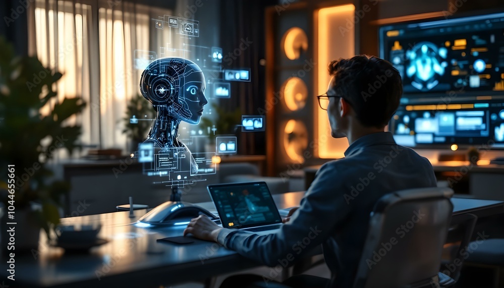 Futuristic Collaboration: Humans and AI in Harmony Futuristic Collaboration: Humans and AI in Harmony