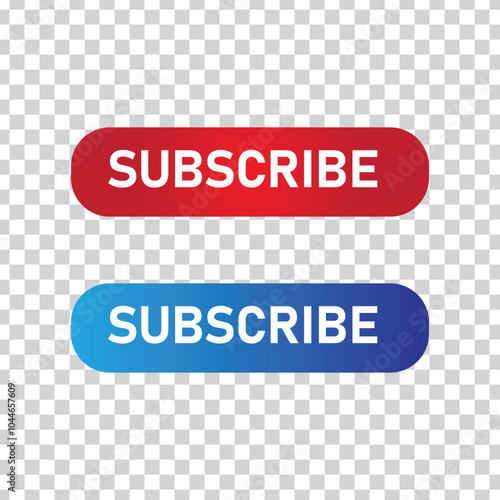 Youtube subscribe button with notification bell icon and youtube logo for social media icons banners