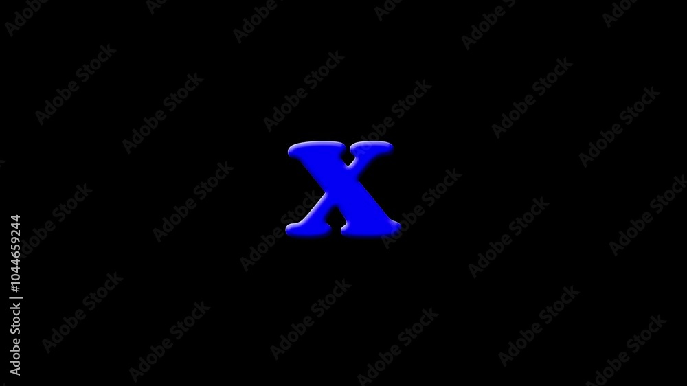 letter X of the English alphabet, learning English alphabet letters. letter X of the English alphabet, learning English alphabet letters.
