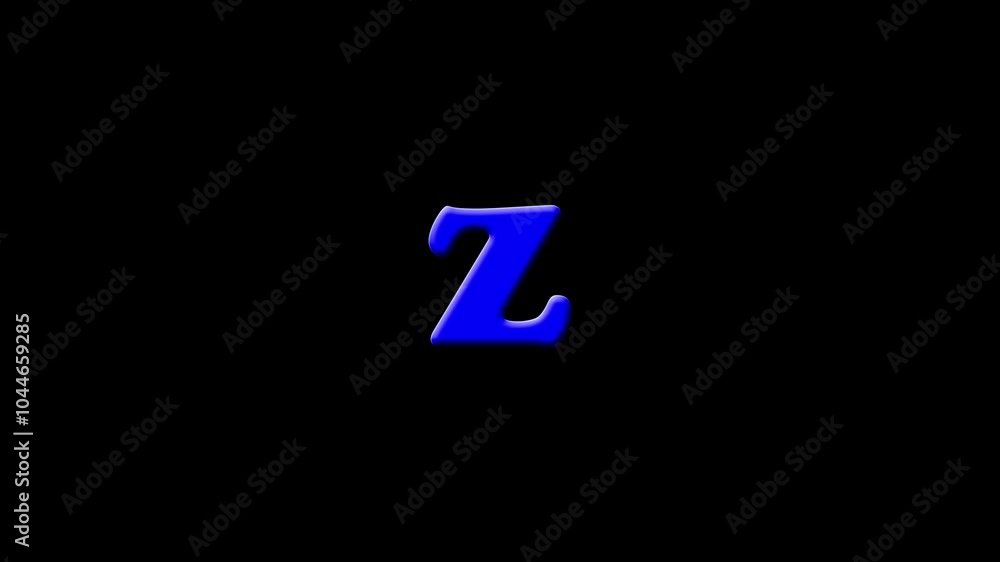 letter Z of the English alphabet, learning English alphabet letters. letter Z of the English alphabet, learning English alphabet letters.