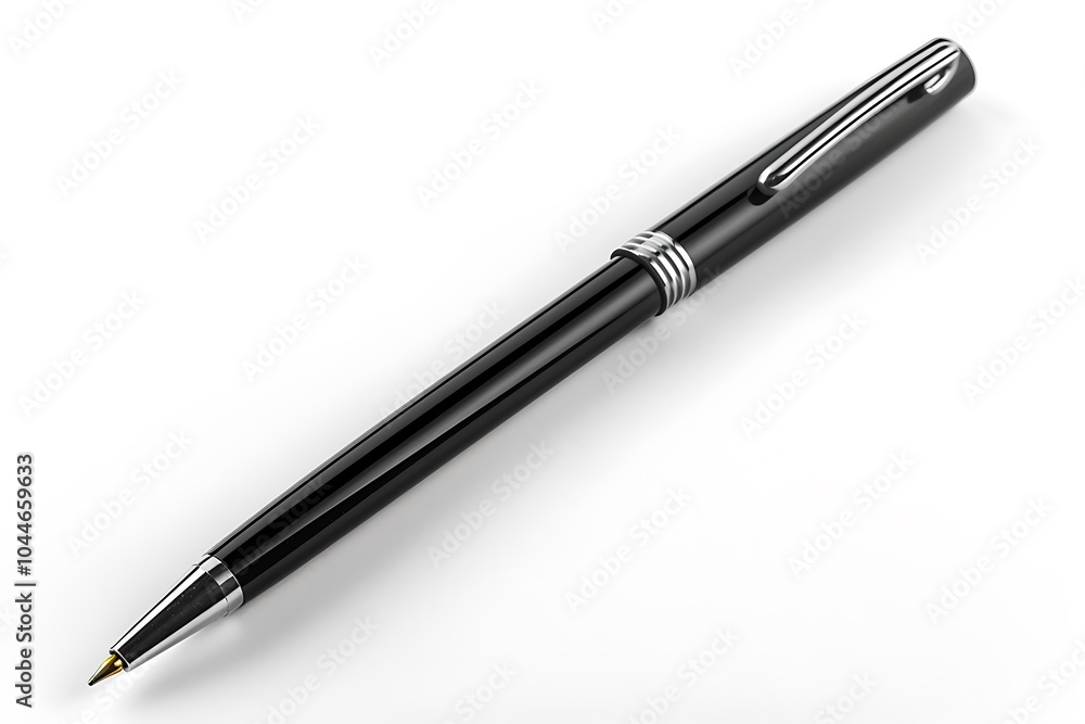Black pen isolated on white background Black pen isolated on white background