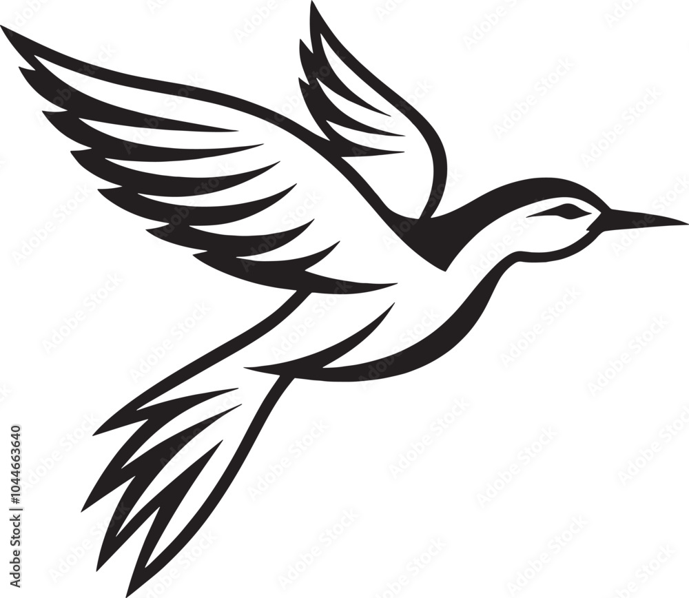 Obraz premium Adobe Illustrator Artwork bird flying logo