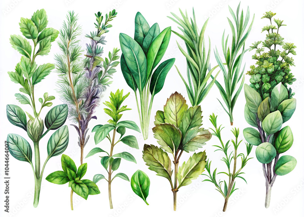 Herb Garden: Essential Kitchen Watercolor Series Herb Garden: Essential Kitchen Watercolor Series