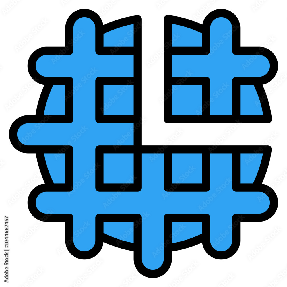 Obraz premium Waffle Icon