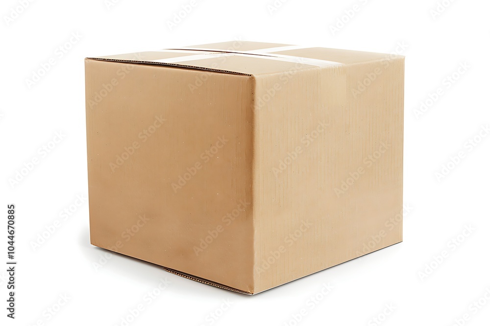 Cardboard box isolated on white background Cardboard box isolated on white background