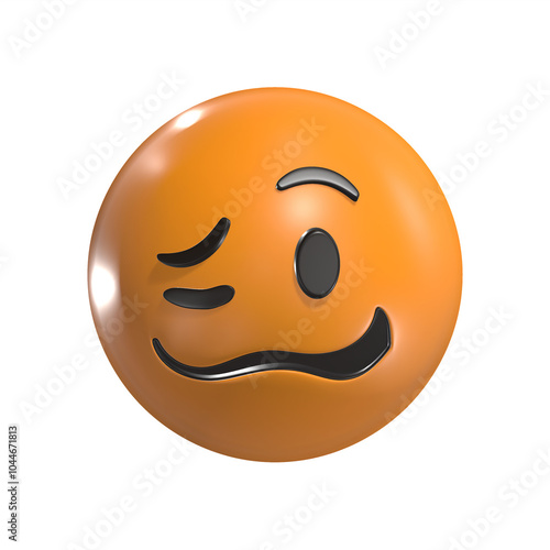 Woozy Face Expression 3D Emoticon Icon