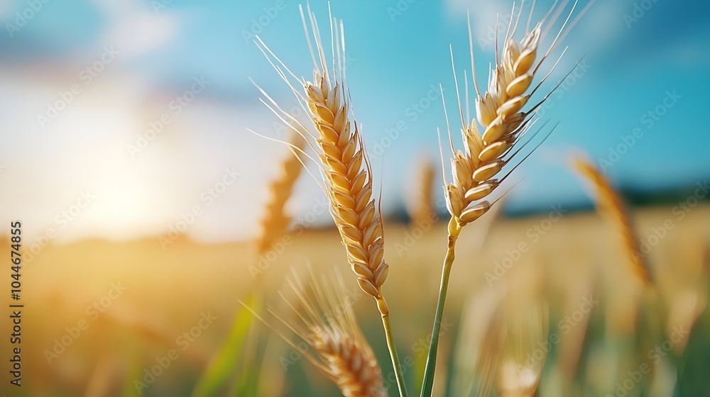 Golden wheat fields stretching into the horizon the stalks gently swaying in the soft evening breeze bathed in a warm glowing light creating a serene and picturesque pastoral landscape Golden wheat fields stretching into the horizon the stalks gently swaying in the soft evening breeze bathed in a warm glowing light creating a serene and picturesque pastoral landscape
