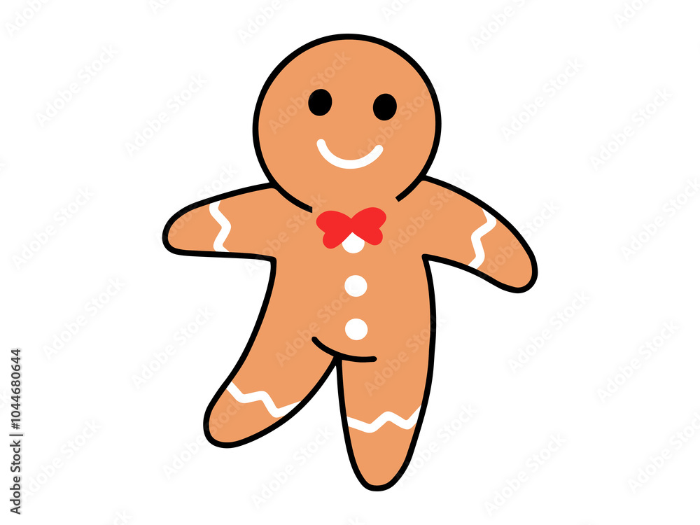 Obraz premium Christmas Day Cookies Illustration Background