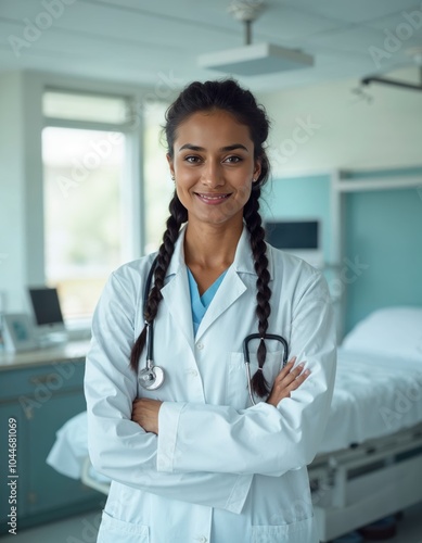 A close-up of a healthcare professional, Nurse, Doctor, Medical staff in a hospital 