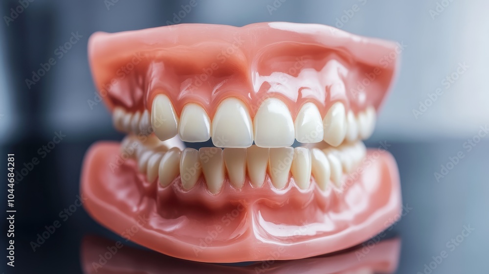 Dental Prosthesis on Reflective Surface Dental Prosthesis on Reflective Surface