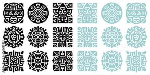 mayan ornament tattoo, Intricate and detailed Mayan ornamental style tattoo designs reflect ancient cultural art. Perfect for fans of history, tribal art, or unique expressions of character.