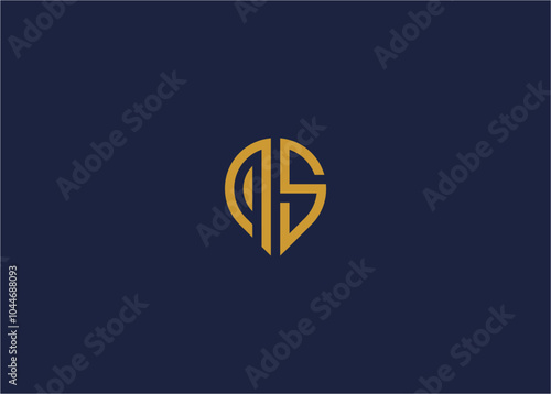 Letter ps with location logo icon design vector design template inspiration