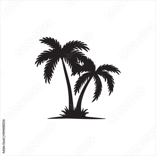 Wallpaper Mural Tropical Palm Tree Silhouette Clip Art Torontodigital.ca