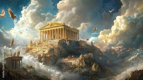 Artistic Representation of Olympus in Greek Mythology