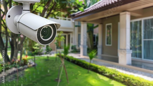 Security Camera on a House Exterior