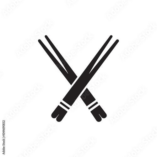 Chopstick silhouette 