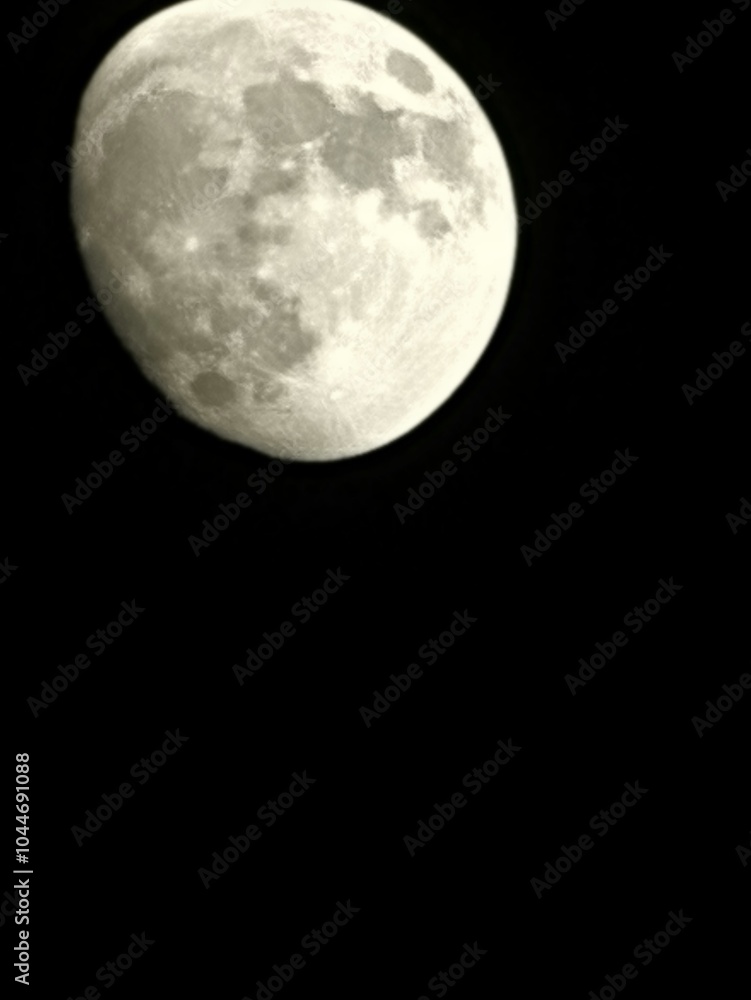 Fototapeta premium full moon over black