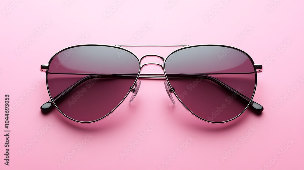 aviator sunglasses in a pink background aviator sunglasses in a pink background