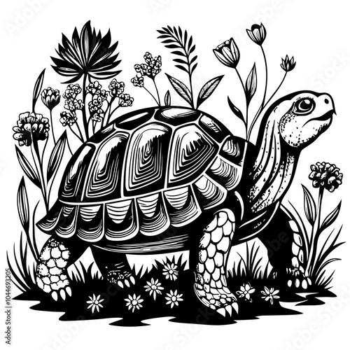 turtle printable black color vector, turtle png file