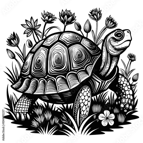 turtle printable black color vector, turtle png file