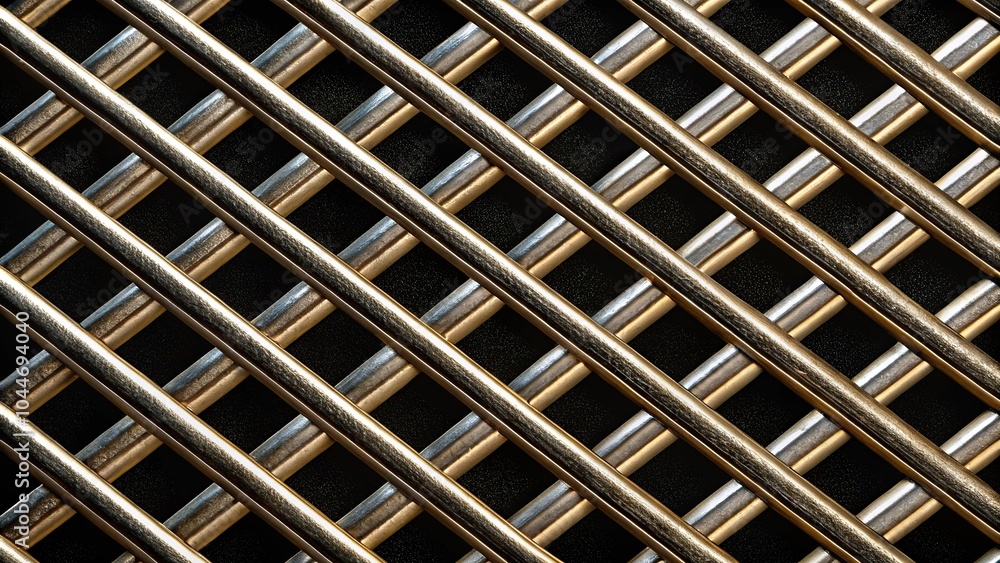 Texture of metal lattice on black background Texture of metal lattice on black background