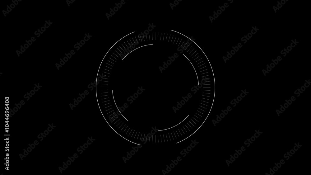 Circle hud elements on a black background. Circle hud elements on a black background.