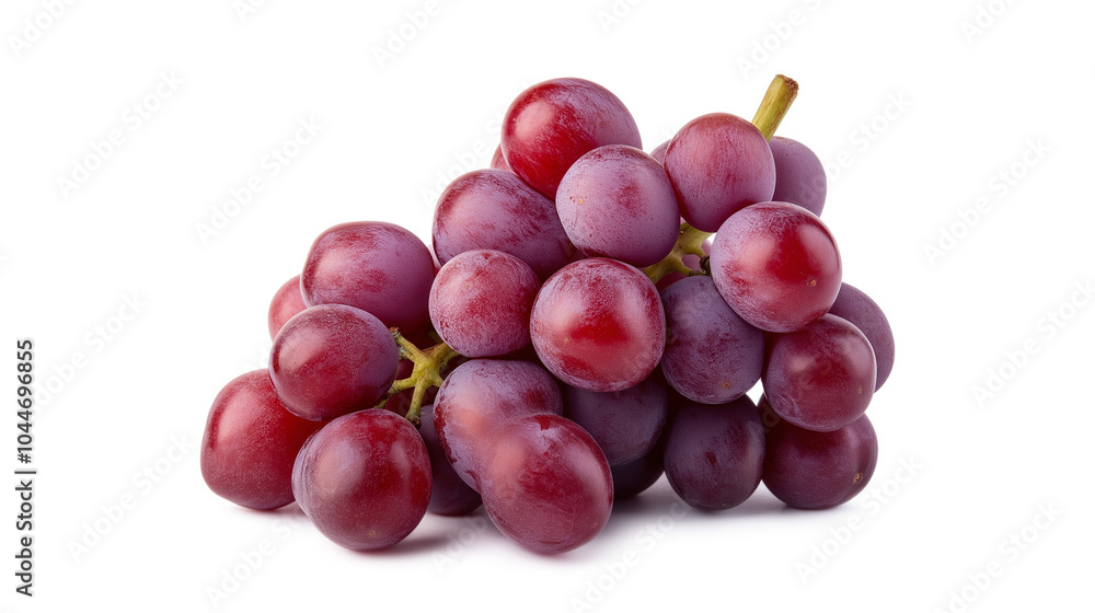 Red grapes bunch isolated on a white background Red grapes bunch isolated on a white background