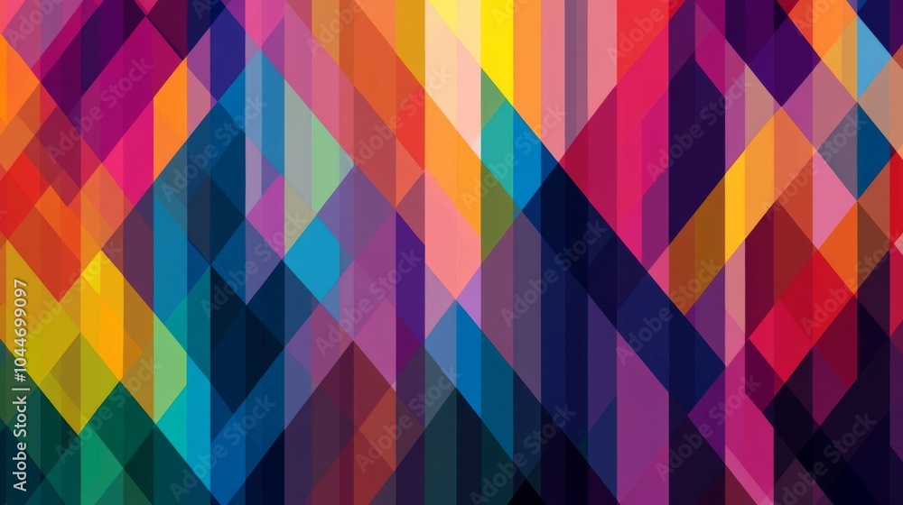 Vibrant Geometric Patterns with Soft Focus Background Vibrant Geometric Patterns with Soft Focus Background