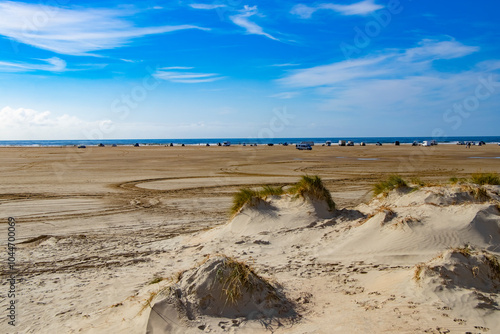 an extraordinary, beautiful, drivable beach in Rømø Denmark photo