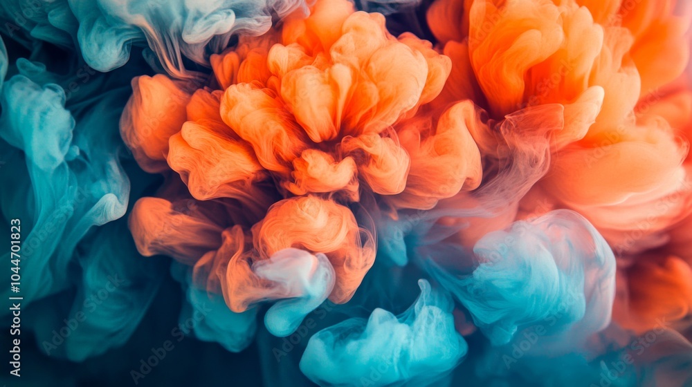 Fototapeta premium Soft Focus Splash Effects with Flowing Ink Patterns
