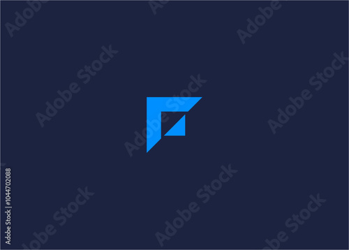 Letter f with arrow logo icon design vector design template inspiration