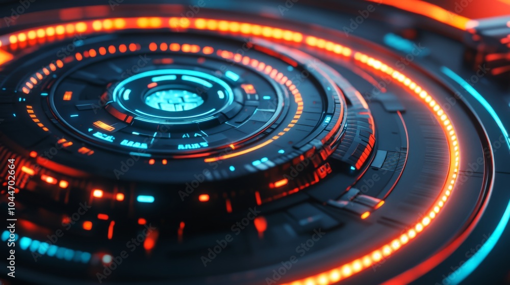 Modern Management Technology with Close-Up Details Modern Management Technology with Close-Up Details
