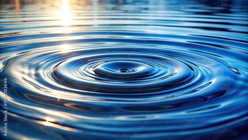 Tilted angle abstract water surface with ripples and reflections Tilted angle abstract water surface with ripples and reflections