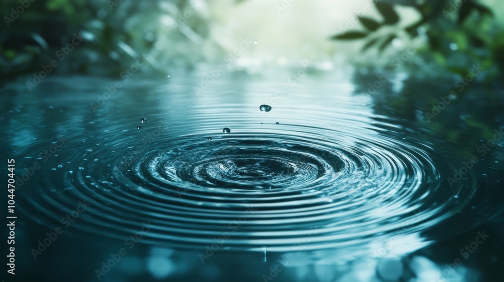 Subtle Ripples on Water Surface with Defined Reflections Subtle Ripples on Water Surface with Defined Reflections